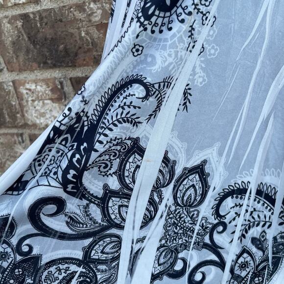 Vintage Y2K Wetseal Chiffon Tiered Paisley Spaghetti Strap‎ Cami Blouse Flowy - Picture 5 of 10